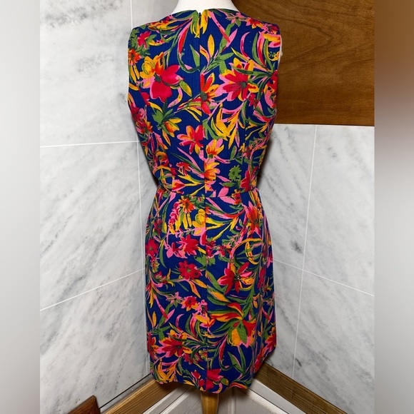 Never worn J. Crew Multi-Color Floral Canvas Dress size 8 - Picture 3 of 16
